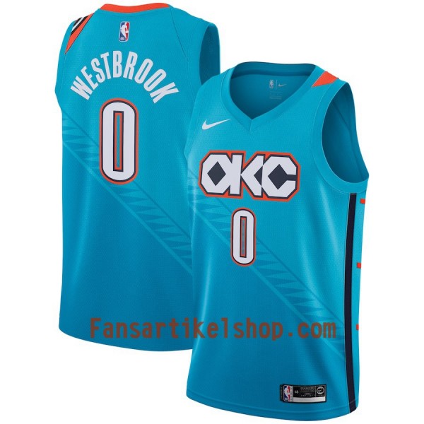 Oklahoma City Thunder Trikot Russell Westbrook 0 2018-19 Nike City Edition Blau Swingman - Herren Oklahoma City Thunder Trikot Russell Westbrook 0 2018-19 Nike City Edition Blau Swingman - Herren